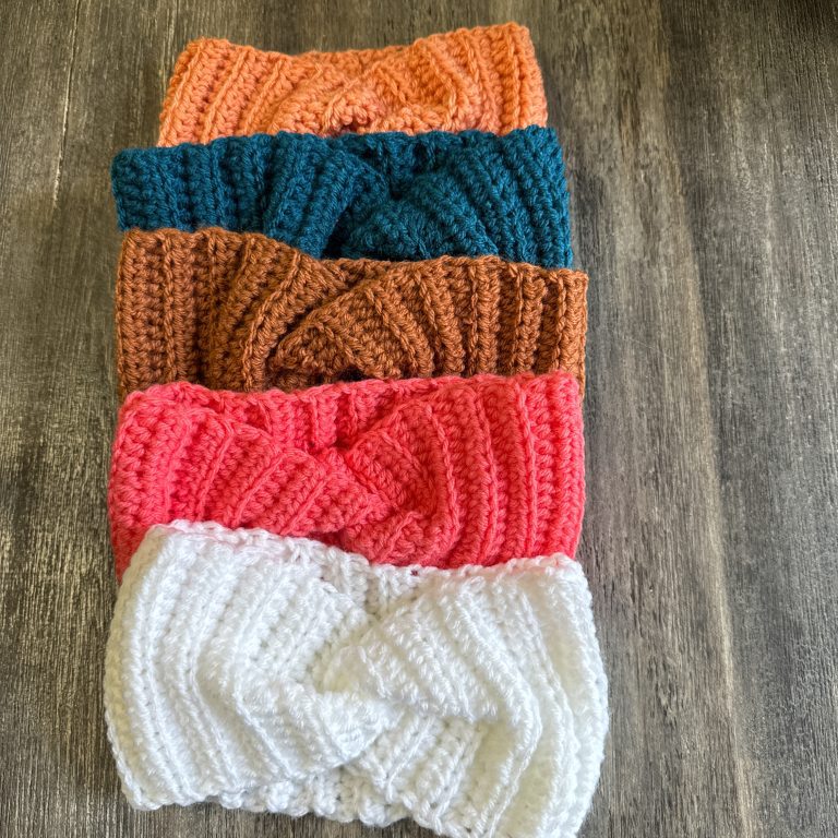 Cozy & Stylish: Learn How to Crochet a Twisted Ear Warmer + Shop Finished Pieces on Etsy