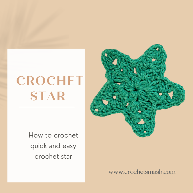 How to crochet a star ornament